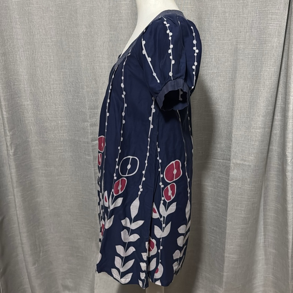 Shiraleah Dress-Sz S-Cotton-Blue/White/Pink-Floral-Lined-EUC - Picture 7 of 15
